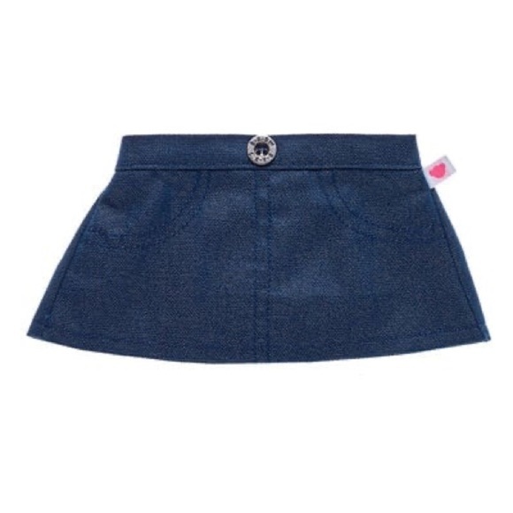 Build-A-Bear Sparkly Denim Skirt - Picture 2 of 7